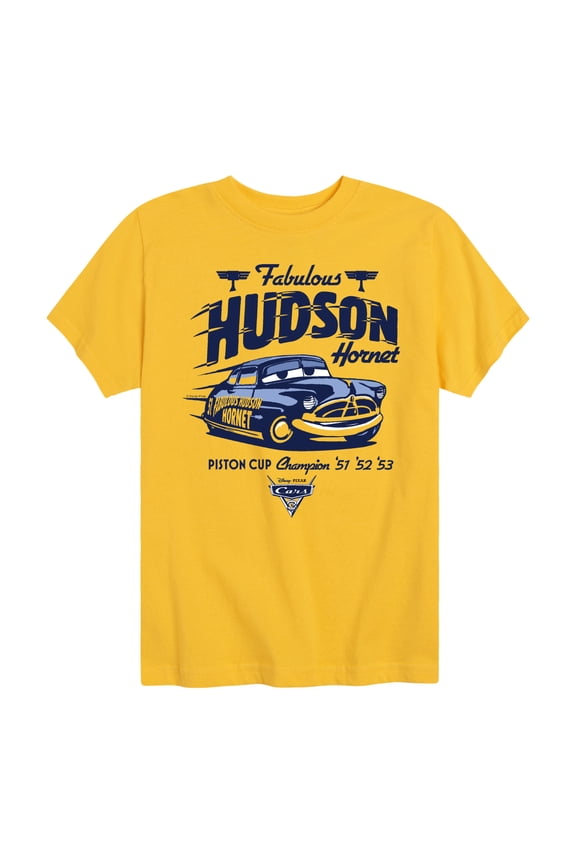 Disney's Cars - Fabulous Hudson Hornet - Boy's Toddler And Youth Short Sleeve Graphic T-Shirt