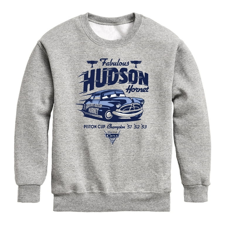 Disney s Cars Fabulous Hudson Hornet Toddler And Youth Crewneck Fleece Sweatshirt Walmart