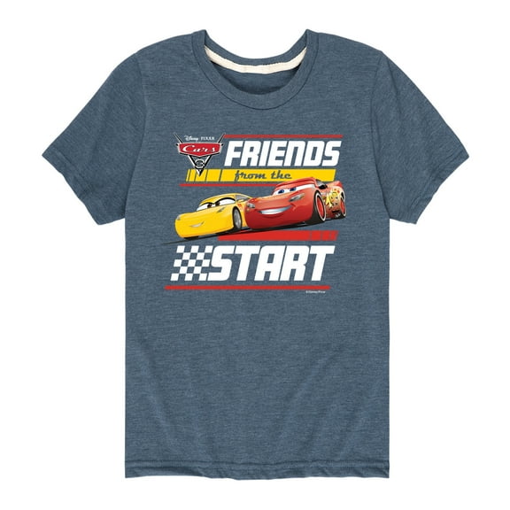 Disney's Cars - Friends From The Start - Boy's Toddler And Youth Short Sleeve Graphic T-Shirt