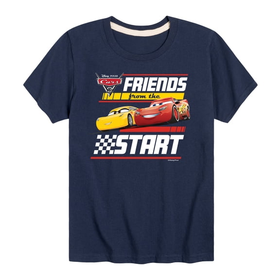 Disney's Cars - Friends From The Start - Boy's Toddler And Youth Short Sleeve Graphic T-Shirt