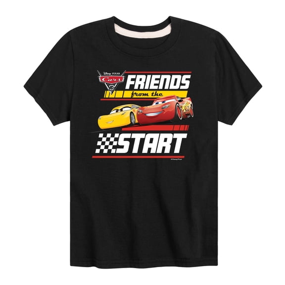 Disney's Cars - Friends From The Start - Boy's Toddler And Youth Short Sleeve Graphic T-Shirt