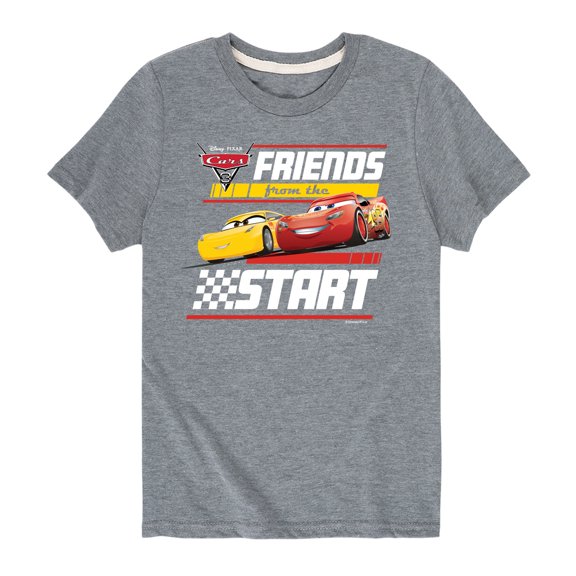Disney's Cars - Friends From The Start - Boy's Toddler And Youth Short Sleeve Graphic T-Shirt