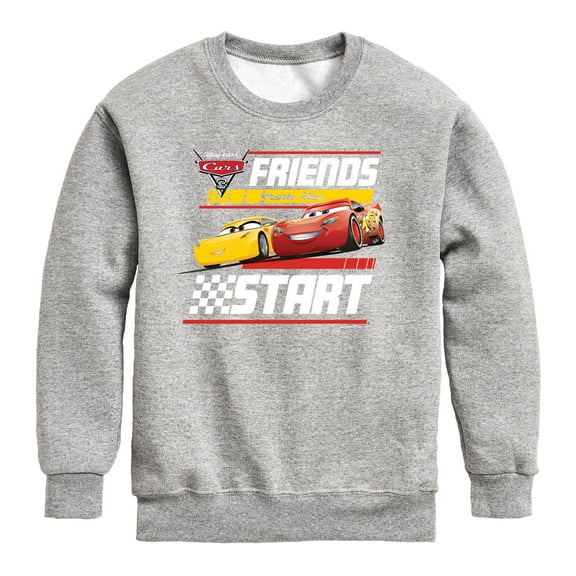 Disney's Cars - Friends From The Start - Toddler And Youth Crewneck Fleece Sweatshirt