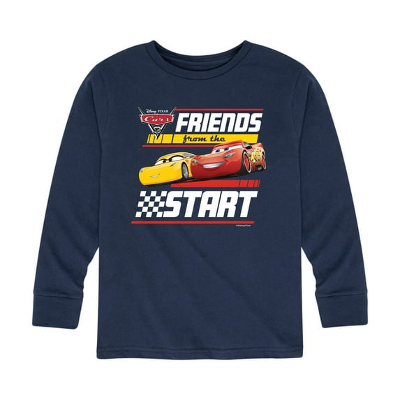 Disney's Cars - Friends From The Start - Toddler And Youth Long Sleeve Graphic T-Shirt