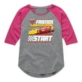 thumbnail image 1 of Disney's Cars - Friends From The Start - Toddler And Youth Raglan Graphic T-Shirt, 1 of 5