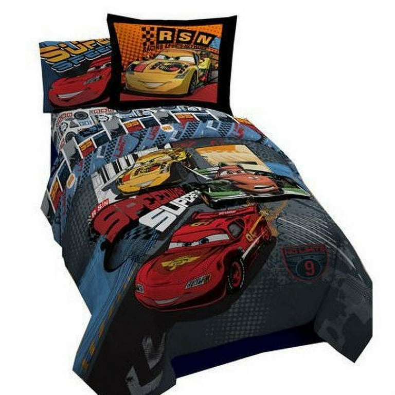 Disney s Cars Full Comforter Sheets 5 Piece Bed In A Bag