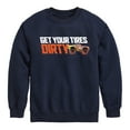 thumbnail image 1 of Disney's Cars - Get Your Tires Dirty - Toddler And Youth Crewneck Fleece Sweatshirt, 1 of 5