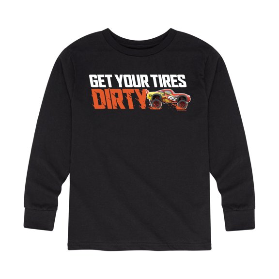 Disney's Cars - Get Your Tires Dirty - Toddler And Youth Long Sleeve Graphic T-Shirt