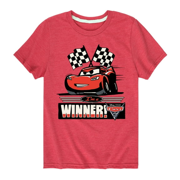 Disney's Cars - I'm A Winner - Boy's Toddler And Youth Short Sleeve Graphic T-Shirt