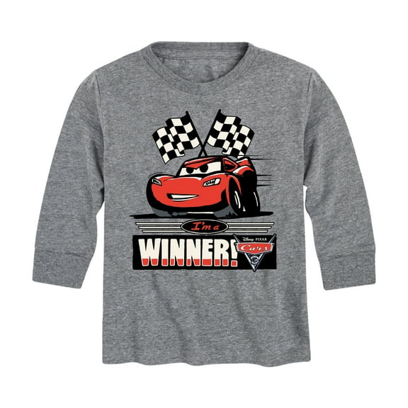 Disney's Cars - I'm A Winner - Toddler And Youth Long Sleeve Graphic T-Shirt