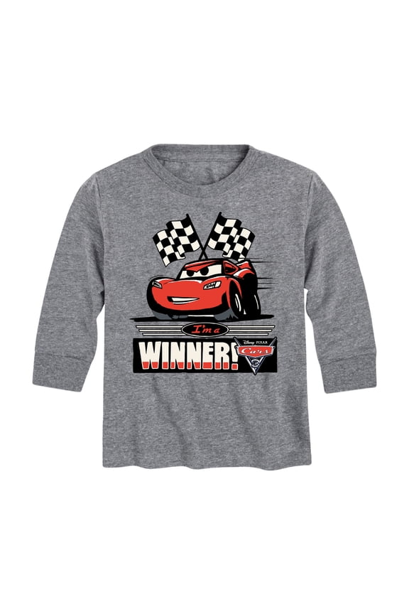 Disney's Cars - I'm A Winner - Toddler And Youth Long Sleeve Graphic T-Shirt