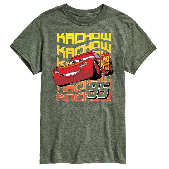 Disney's Cars - KACHOW 95 Lightning McQueen- Men's Short Sleeve Graphic T-Shirt