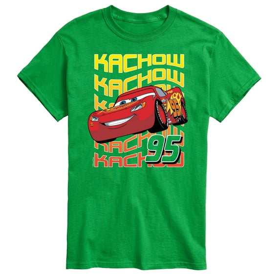 Disney's Cars - KACHOW 95 Lightning McQueen- Men's Short Sleeve Graphic T-Shirt