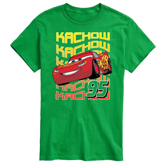 Disney's Cars - KACHOW 95 Lightning McQueen- Men's Short Sleeve Graphic T-Shirt