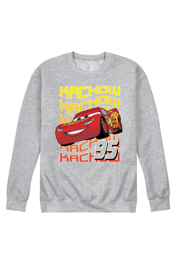 Disney's Cars - KACHOW 95 - Men's Crew Neck Fleece Pullover