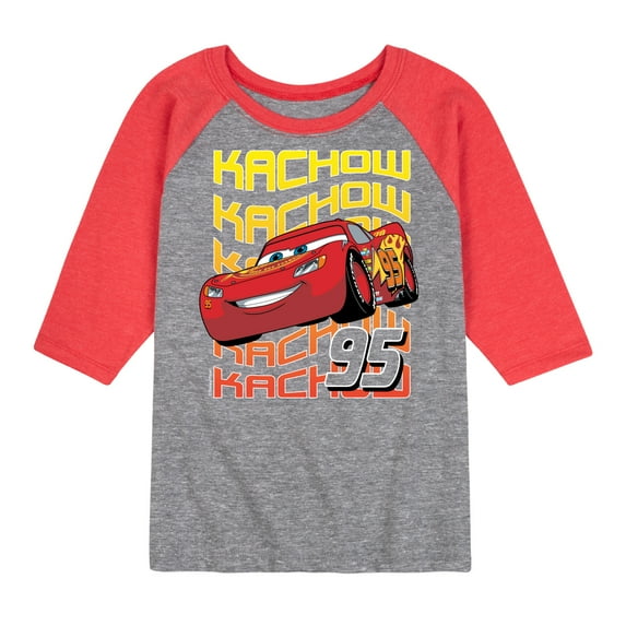 Disney's Cars - KACHOW 95 - Toddler And Youth Raglan Graphic T-Shirt