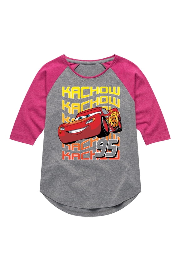 Disney's Cars - KACHOW 95 - Toddler And Youth Raglan Graphic T-Shirt