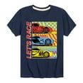 thumbnail image 1 of Disney's Cars - Lets Race - Boy's Toddler & Youth Short Sleeve Graphic T-Shirt, 1 of 5