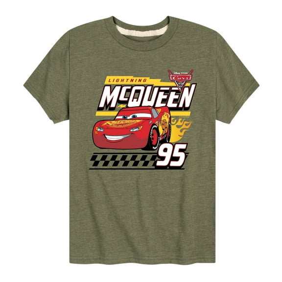 Disney's Cars - Lightning McQueen 95 - Boy's Toddler And Youth Short Sleeve Graphic T-Shirt