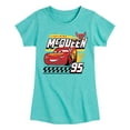 thumbnail image 1 of Disney's Cars - Lightning McQueen 95 - Toddler And Youth Girls Short Sleeve Graphic T-Shirt, 1 of 5
