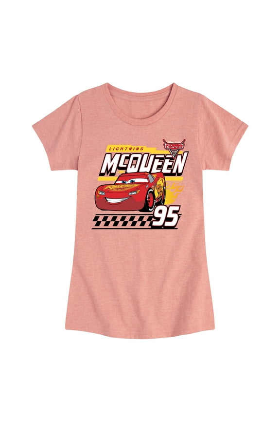 Disney's Cars - Lightning McQueen 95 - Toddler And Youth Girls Short Sleeve Graphic T-Shirt