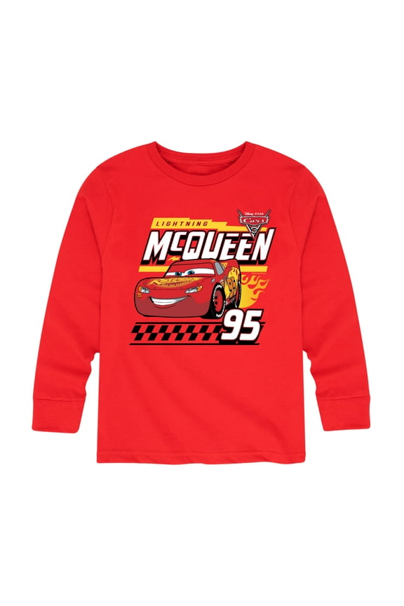 Disney's Cars - Lightning McQueen 95 - Toddler And Youth Long Sleeve Graphic T-Shirt