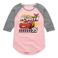 thumbnail image 1 of Disney's Cars - Lightning McQueen 95 - Toddler And Youth Raglan Graphic T-Shirt, 1 of 4