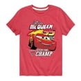 thumbnail image 1 of Disney's Cars - Lightning McQueen Seven Time Champ - Boy's Toddler And Youth Short Sleeve Graphic T-Shirt, 1 of 5