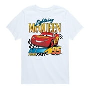 Cars - Lightning McQueen Think Fast - Youth Boys Short Sleeve Graphic T-Shirt