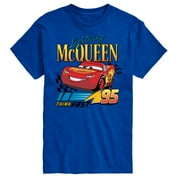Disneys Cars - Lightning McQueen Think Fast - Mens Short Sleeve Graphic T-Shirt
