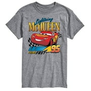 DISNEY PIXAR CARS Disney's Cars - Lightning McQueen Think Fast - Men's Short Sleeve Graphic T-Shirt