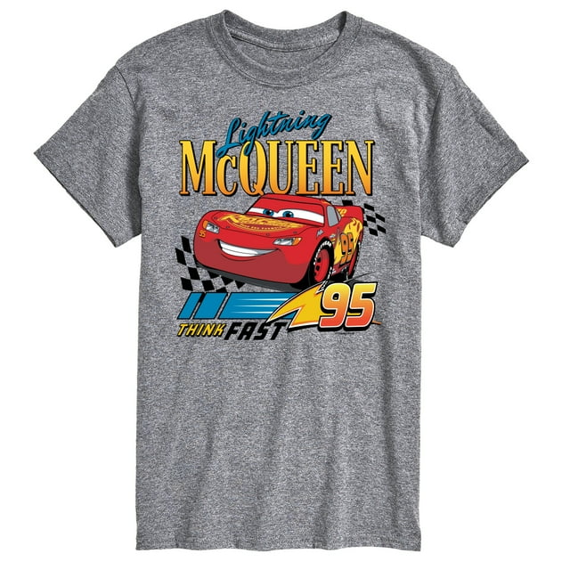 Disney's Cars - Lightning McQueen Think Fast - Men's Short Sleeve ...