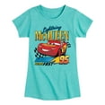 thumbnail image 1 of Disney's Cars - Lightning McQueen Think Fast - Toddler And Youth Girls Short Sleeve Graphic T-Shirt, 1 of 5