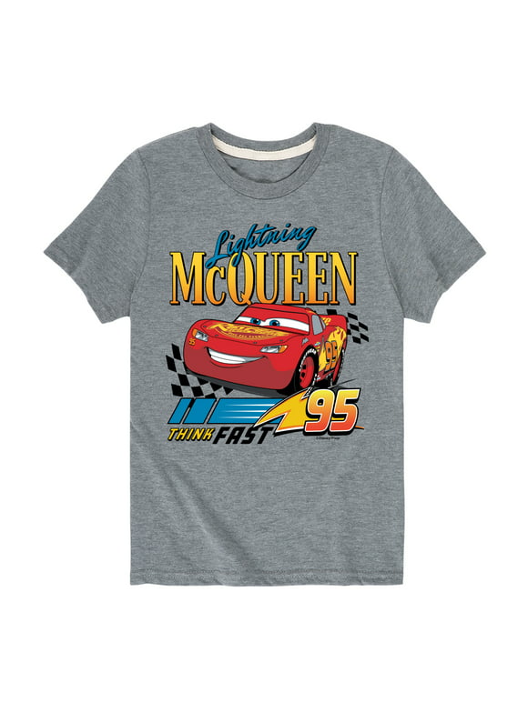 Disney's Cars - Lightning McQueen Think Fast - Toddler And Youth Short Sleeve Graphic T-Shirt