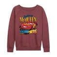 thumbnail image 1 of Disney's Cars - Lightning McQueen Think Fast - Women's Lightweight French Terry Long Sleeve Shirt, 1 of 5