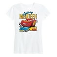 thumbnail image 1 of Disney's Cars - Lightning McQueen Think Fast - Women's Short Sleeve Graphic T-Shirt, 1 of 5