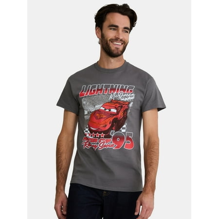 Disney Pixar Cars Disney’s Cars Men's & Big Men's Piston Cup Cotton Graphic Tee, Sizes S-3XL