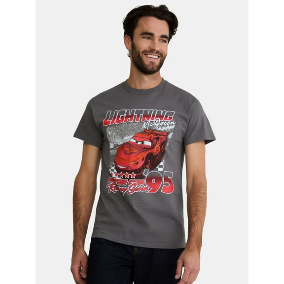 Disney’s Cars Men's & Big Men's Piston Cup Cotton Graphic Tee, Sizes S-3XL