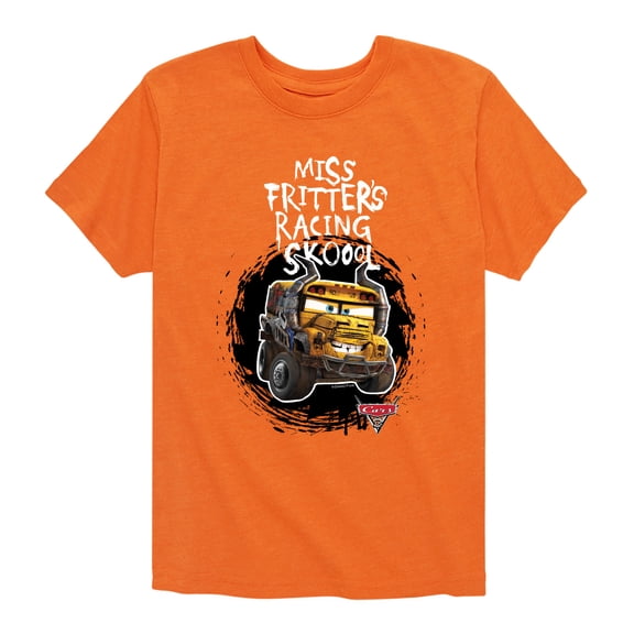 Disney's Cars - Miss Fritters School - Boy's Toddler And Youth Short Sleeve Graphic T-Shirt