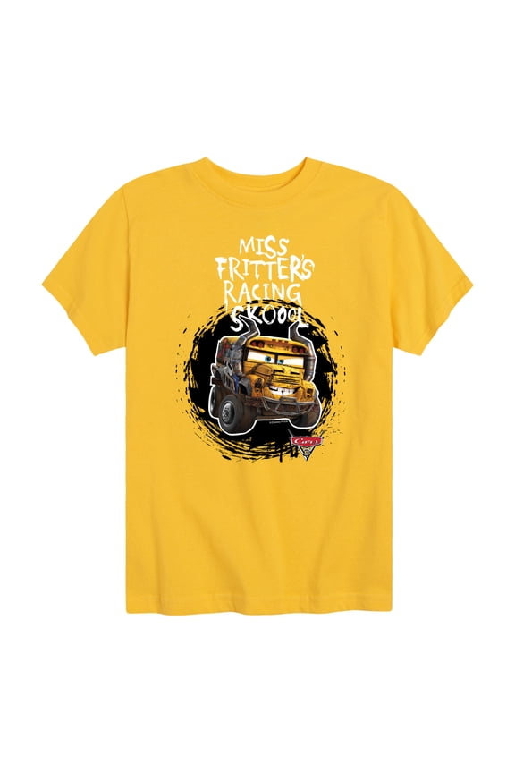 Disney's Cars - Miss Fritters School - Boy's Toddler And Youth Short Sleeve Graphic T-Shirt