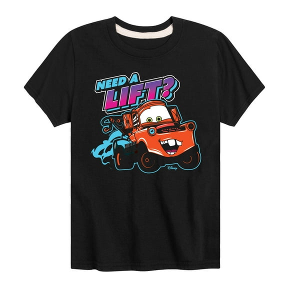Disney's Cars - Need A Lift - Boy's Toddler & Youth Short Sleeve Graphic T-Shirt