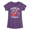 thumbnail image 1 of Disney's Cars - Piston Cup Champion McQueen - Toddler And Youth Girls Short Sleeve Graphic T-Shirt, 1 of 5