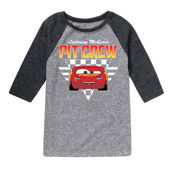 Disney's Cars - Pit Crew - Toddler And Youth Raglan Graphic T-Shirt