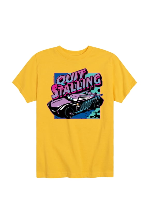 Disney's Cars - Quit Stalling - Boy's Toddler & Youth Short Sleeve Graphic T-Shirt