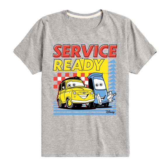 Disney's Cars - Service Ready - Boy's Toddler & Youth Short Sleeve Graphic T-Shirt