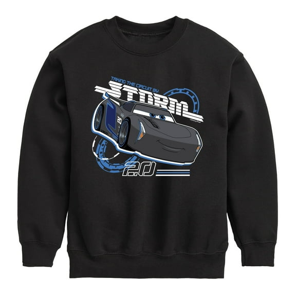 Disney's Cars - Taking The Circuit By Storm - Toddler And Youth Crewneck Fleece Sweatshirt