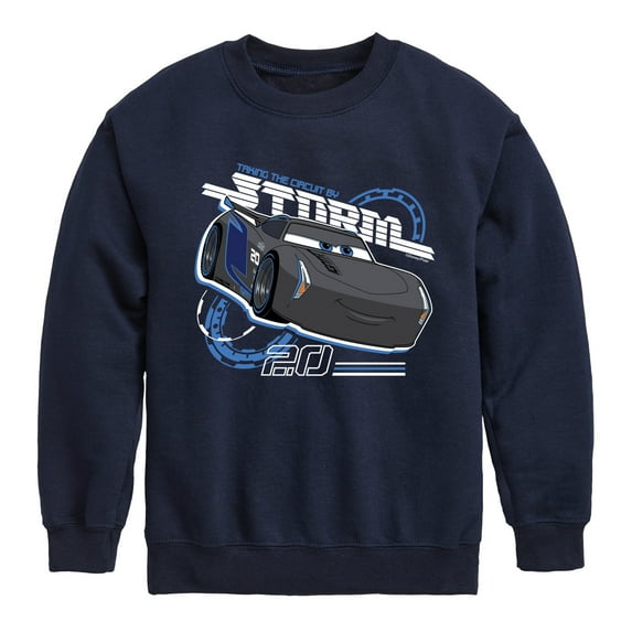 Disney's Cars - Taking The Circuit By Storm - Toddler And Youth Crewneck Fleece Sweatshirt
