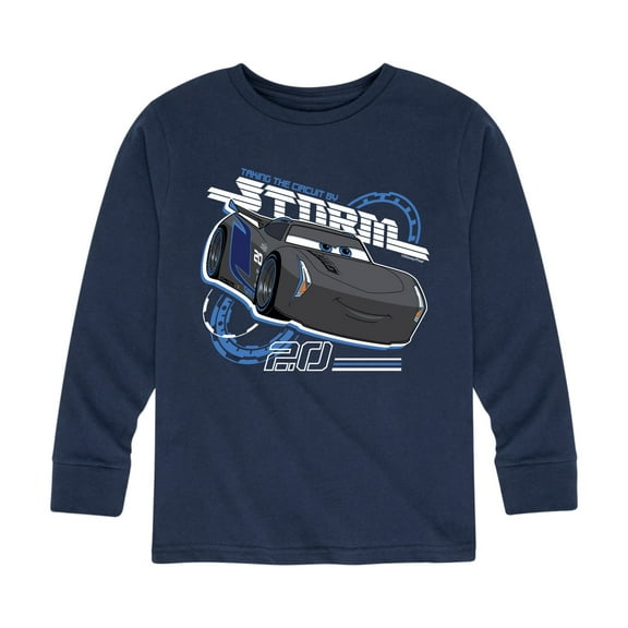 Disney's Cars - Taking The Circuit By Storm - Toddler And Youth Long Sleeve Graphic T-Shirt