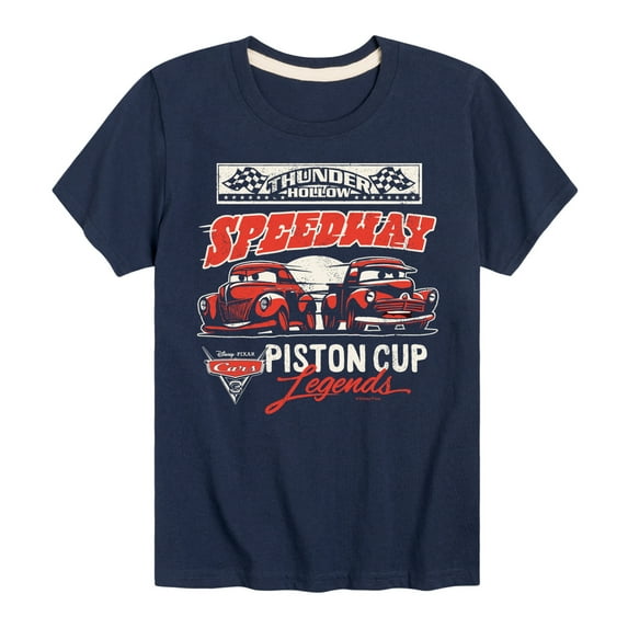 Disney's Cars - Thunder Hollow Piston Cup - Boy's Toddler And Youth Short Sleeve Graphic T-Shirt