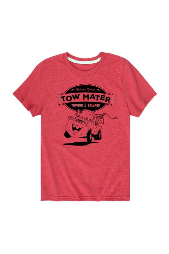 Disney's Cars - Tow Mater Towing And Salvage - Boy's Toddler And Youth Short Sleeve Graphic T-Shirt